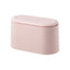 Simple Desktop Trash Bin Mini Durable Storage Bucket Can Automatic Pop-up Lid For Dressing Tables Home Office Garbage Bucket - Slobuy