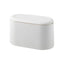 Simple Desktop Trash Bucket Mini Durable Storage Bucket Can Automatic Pop-up Lid For Dressing Tables Home Office Garbage Bucket - Slobuy