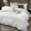 Simple High Quality Embroidered Duvet Cover Queen Washed King Quilt Cover 220x240 Soft Comforter Covers 150x200 No Pillowcase - Slobuy