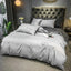 Simple High Quality Embroidered Duvet Cover Queen Washed King Quilt Cover 220x240 Soft Comforter Covers 150x200 No Pillowcase - Slobuy
