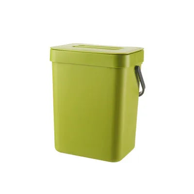 Simple Rubbish Bin Wall Mounted Indoor Office Kitchen Door Trash Can Dustbin Kitchen Garbage Can - Slobuy