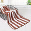Simple Stripes Absorbent Quick Drying Bath Towel Sets Soft Adults Face Hand Towels Bathroom Microfiber Comefor Swim Bath Towels - Slobuy