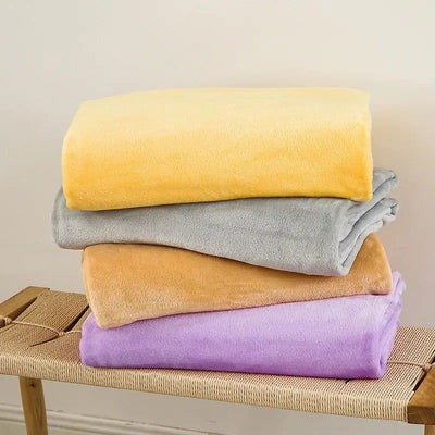 Simple Winter Blanket Rectangle Blanket Double Side Home Supply Rectangle Soft Warm Blankets - Slobuy