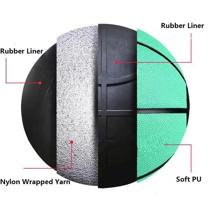 Size5 Size7 Customized Non-slip Basketball Gift PU Soft Leather To Children Girl High Elastic Wear Resistance Indoor And Outdoor - Slobuy
