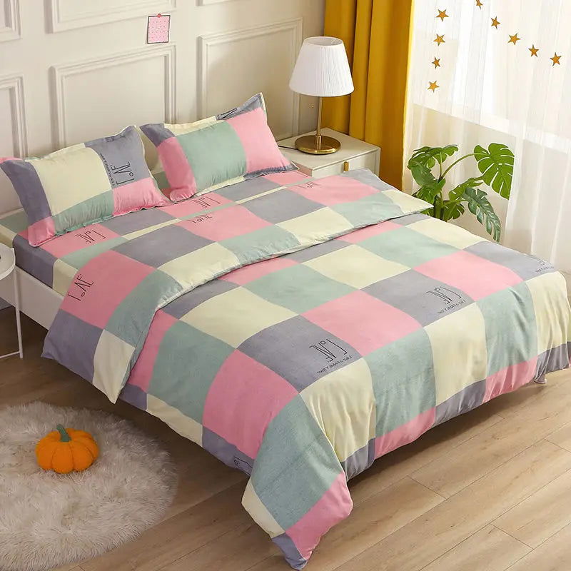 Skincare Duvet Cover Single Piece 60/110cm 1.5 * 1.8m/200x230m Student Dormitory Single and Double Duvet Cover quilt cover - Slobuy