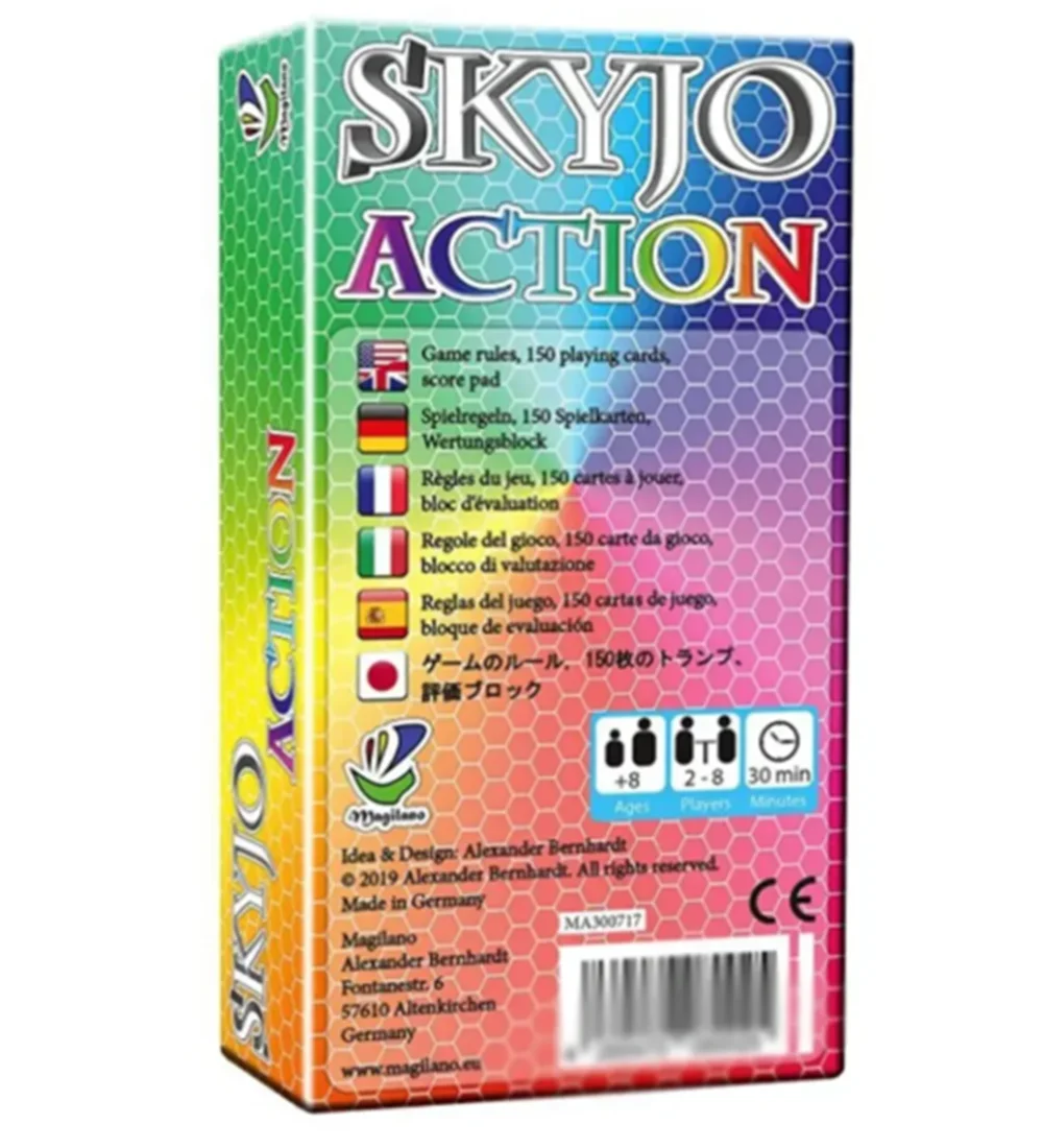 Skyjo Board Games Card Party of Tables for The Whole Family Deck Box Wit Social Collective Games Children's Tapis Poker Social - Slobuy