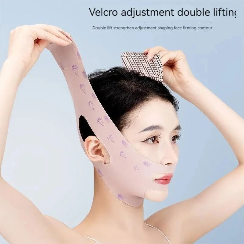 Slimming Bandage Lifting And Firming To Improve Lines Tightening Apple Muscle Double Lifting Sleep Slimming Device V Face Masks - Slobuy