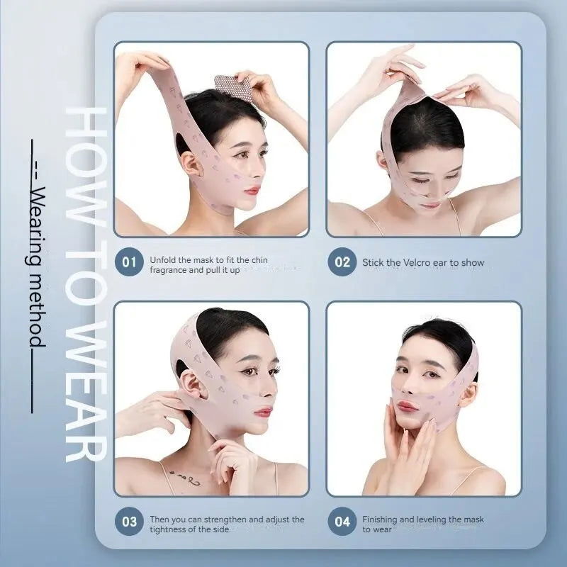 Slimming Bandage Lifting And Firming To Improve Lines Tightening Apple Muscle Double Lifting Sleep Slimming Device V Face Masks - Slobuy