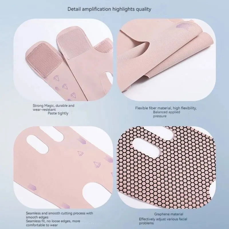 Slimming Bandage Lifting And Firming To Improve Lines Tightening Apple Muscle Double Lifting Sleep Slimming Device V Face Masks - Slobuy