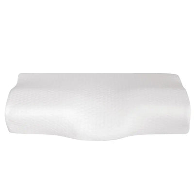 Slow Recovery Vacuum Memory Cotton Pillow Core Butterfly Neck Support Adult White Grey Mesh Blue Edge Double Pillow Color - Slobuy