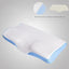 Slow Recovery Vacuum Memory Cotton Pillow Core Butterfly Neck Support Adult White Grey Mesh Blue Edge Double Pillow Color - Slobuy
