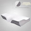Slow Recovery Vacuum Memory Cotton Pillow Core Butterfly Neck Support Adult White Grey Mesh Blue Edge Double Pillow Color - Slobuy