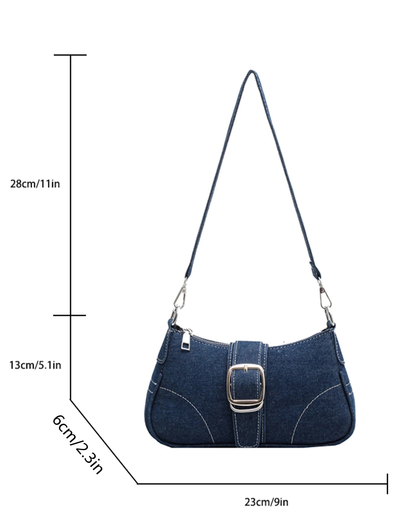 Small Design Jeans Bag Women's New Cross-Shoulder Bag Shoulder Canvas Bag - Slobuy