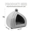 Small Animal Pet Winter House,Pet Tent Cave Bed for Cats/Small Dogs,Guinea Pig Bed,Cat Bed House,Rabbit Bed Warm Guinea - Slobuy