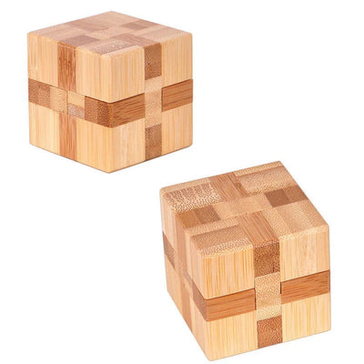 Small Lu Ban Lock IQ Brain Teaser Educational Toy for Kids Children Wooden Kong Ming Unlock Toys Adult Montessori 3D Puzzle Game - Slobuy