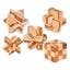 Small Lu Ban Lock IQ Brain Teaser Educational Toy for Kids Children Wooden Kong Ming Unlock Toys Adult Montessori 3D Puzzle Game - Slobuy