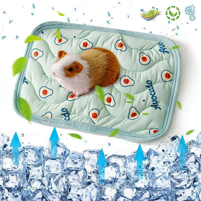Small Pet Cooler Mat Summer Ice Silk Cool Feeling Pet Mat Hamster Kennel Mat Guinea Pig Chinchilla Rabbit Small Pet Cooling Mat - Slobuy