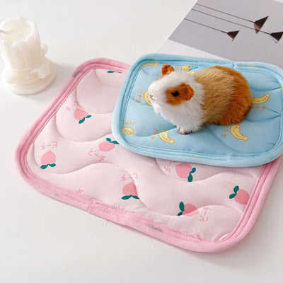 Small Pet Cooler Mat Summer Ice Silk Cool Feeling Pet Mat Hamster Kennel Mat Guinea Pig Chinchilla Rabbit Small Pet Cooling Mat - Slobuy
