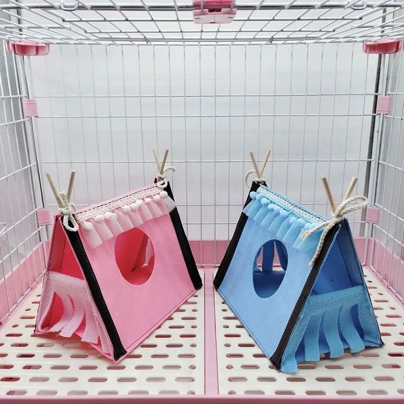 Small Pet Nest Felt Tent Rabbit Nest Hamster House Hamster Cage Large Guinea Pig Cage Guinea Pig Small Animal Bed Accessories - Slobuy