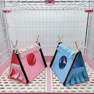 Small Pet Nest Felt Tent Rabbit Nest Hamster House Hamster Cage Large Guinea Pig Cage Guinea Pig Small Animal Bed Accessories - Slobuy