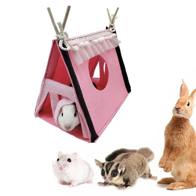 Small Pet Nest Felt Tent Rabbit Nest Hamster House Hamster Cage Large Guinea Pig Cage Guinea Pig Small Animal Bed Accessories - Slobuy