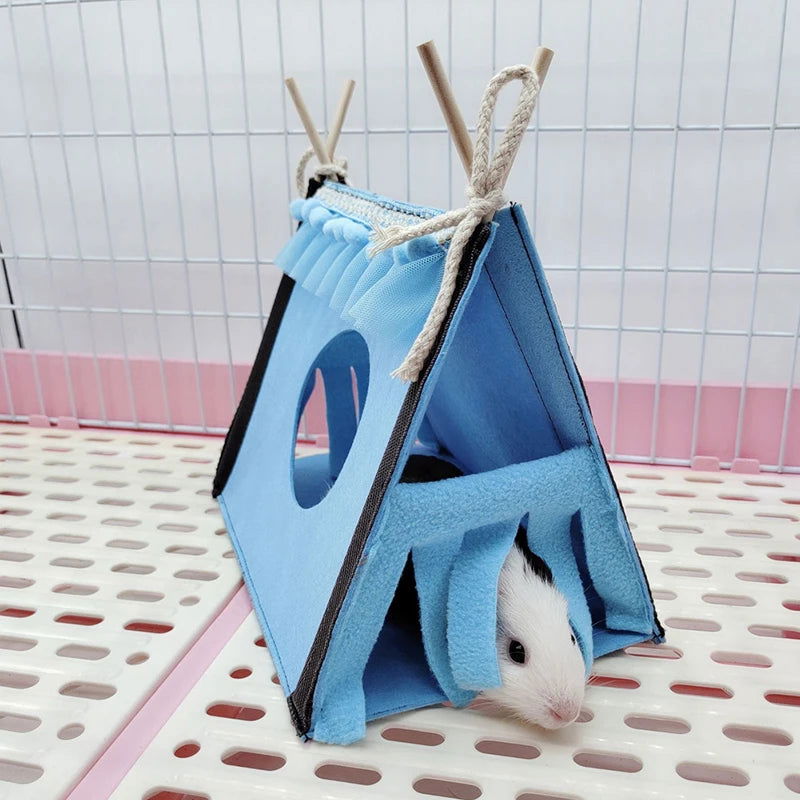 Small Pet Nest Felt Tent Rabbit Nest Hamster House Hamster Cage Large Guinea Pig Cage Guinea Pig Small Animal Bed Accessories - Slobuy