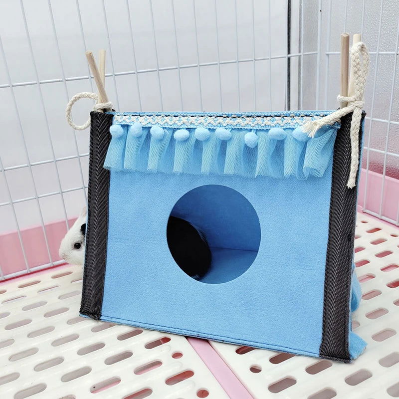 Small Pet Nest Felt Tent Rabbit Nest Hamster House Hamster Cage Large Guinea Pig Cage Guinea Pig Small Animal Bed Accessories - Slobuy