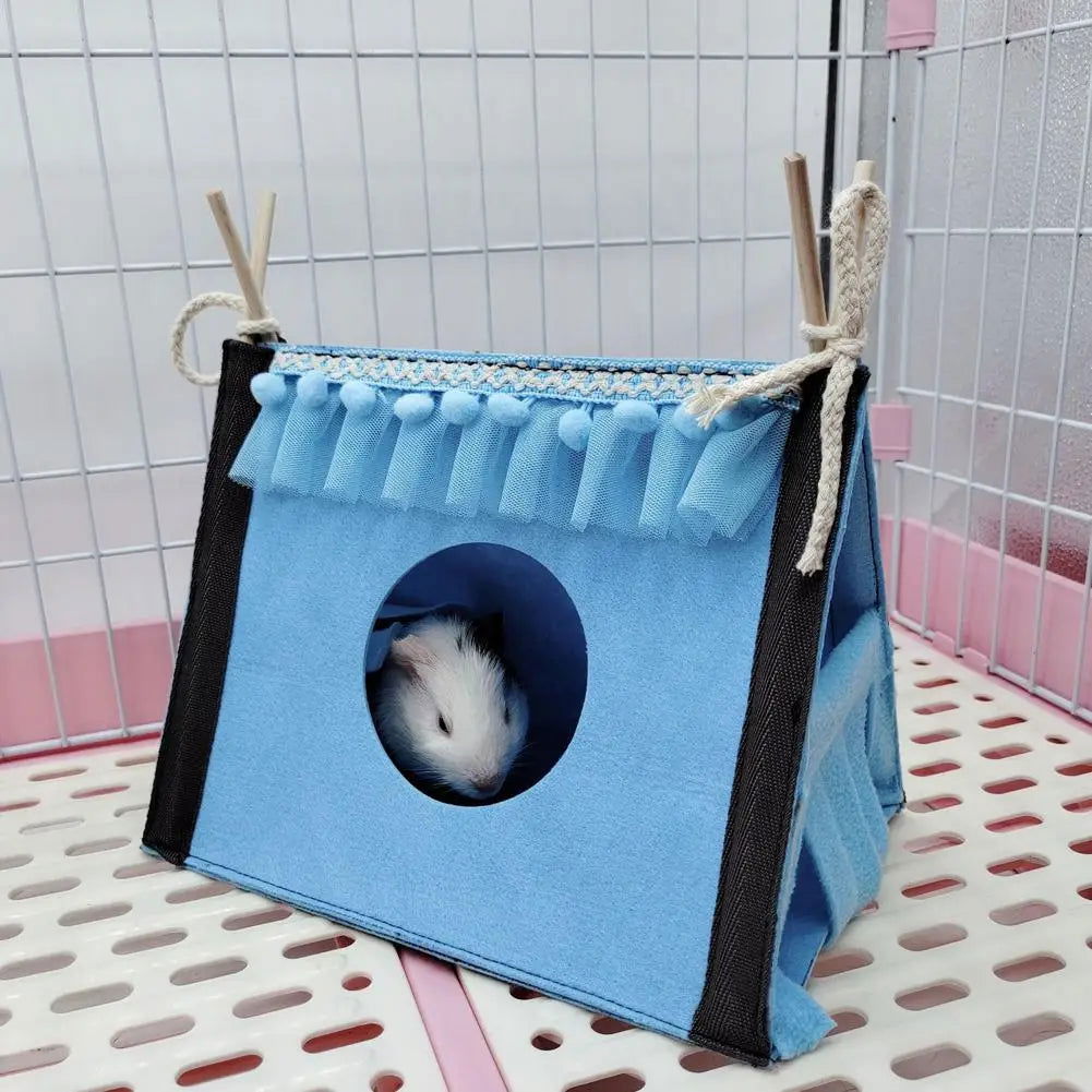 Small Pet Nest Felt Tent Rabbit Nest Hamster House Hamster Cage Large Guinea Pig Cage Guinea Pig Small Animal Bed Accessories - Slobuy