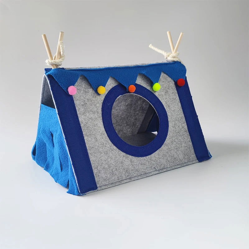 Small Pet Nest Felt Tent Rabbit Nest Hamster House Hamster Cage Large Guinea Pig Cage Guinea Pig Small Animal Bed Accessories - Slobuy
