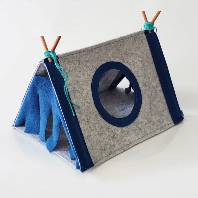 Small Pet Nest Felt Tent Rabbit Nest Hamster House Hamster Cage Large Guinea Pig Cage Guinea Pig Small Animal Bed Accessories - Slobuy
