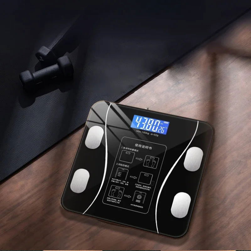 Smart Bluetooth Body Fat Scale Home Weight Scale Human Body Ultra-accurate Meter Electronic Scale Height and Fat Loss Special - Slobuy