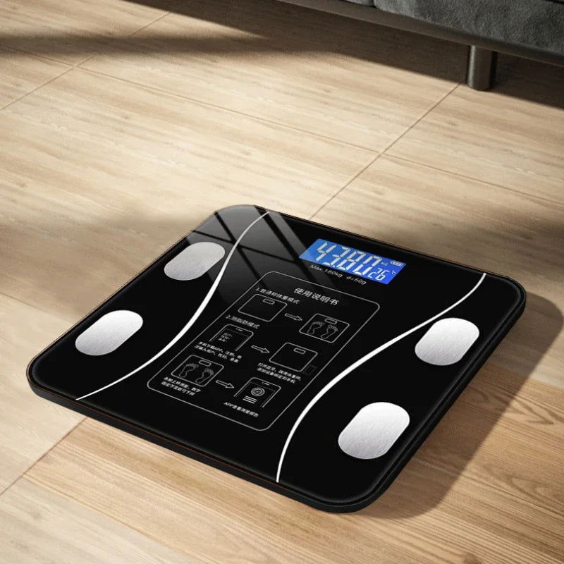 Smart Bluetooth Body Fat Scale Home Weight Scale Human Body Ultra-accurate Meter Electronic Scale Height and Fat Loss Special - Slobuy