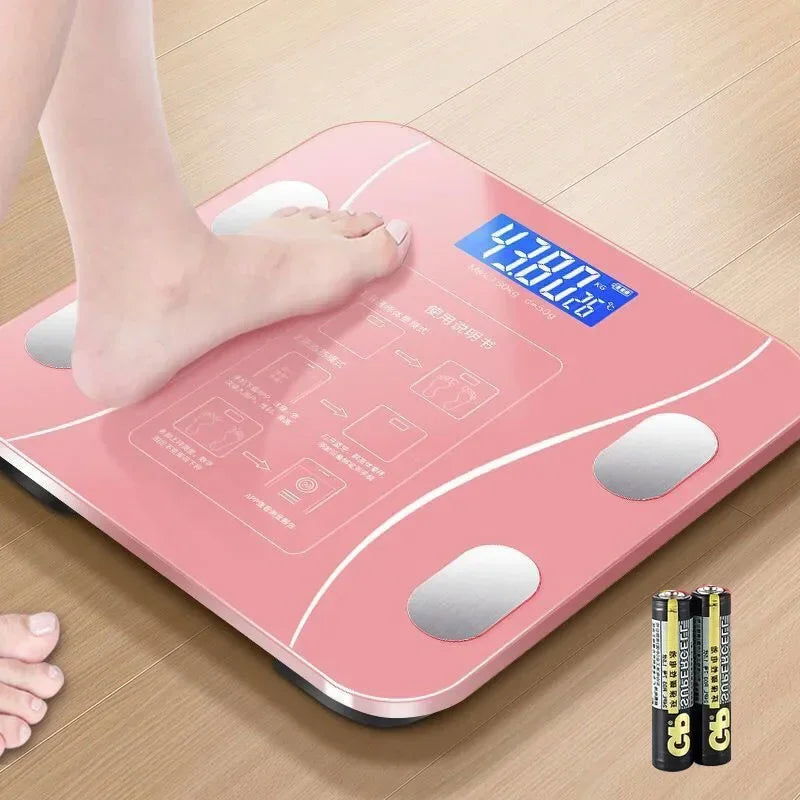 Smart Bluetooth Body Fat Scale Home Weight Scale Human Body Ultra-accurate Meter Electronic Scale Height and Fat Loss Special - Slobuy