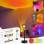 Smart Bluetooth Night Light Rainbow Sunset Projector Lamp for Home Coffe shop Background Wall Decoration Atmosphere Table Lamp - Slobuy