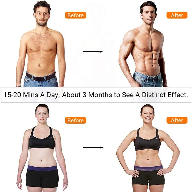 Smart EMS Wireless Muscle Stimulator Fitness Trainer Abdominal Training Electric Weight Loss Stickers Body Slimming Massager - Slobuy