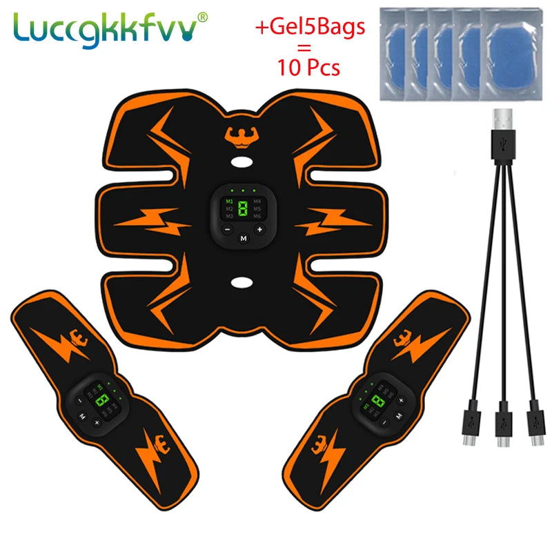 Smart EMS Wireless Muscle Stimulator Fitness Trainer Abdominal Training Electric Weight Loss Stickers Body Slimming Massager - Slobuy