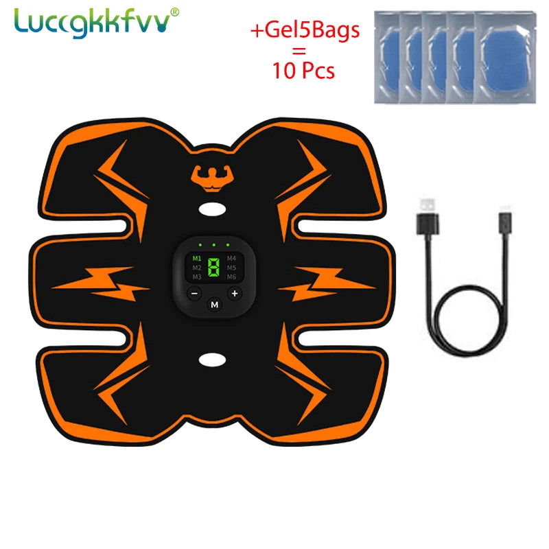 Smart EMS Wireless Muscle Stimulator Fitness Trainer Abdominal Training Electric Weight Loss Stickers Body Slimming Massager - Slobuy