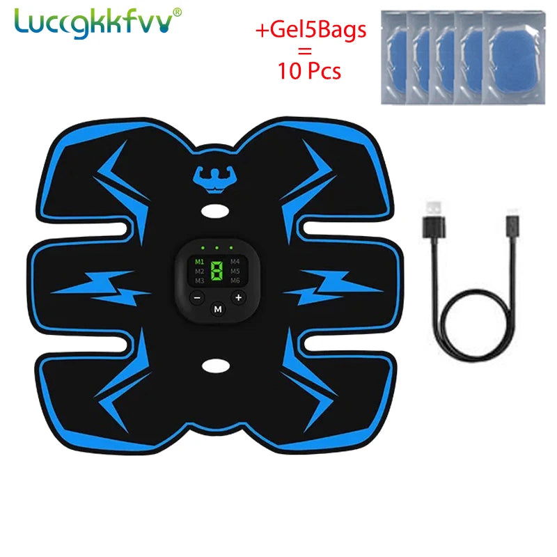 Smart EMS Wireless Muscle Stimulator Fitness Trainer Abdominal Training Electric Weight Loss Stickers Body Slimming Massager - Slobuy