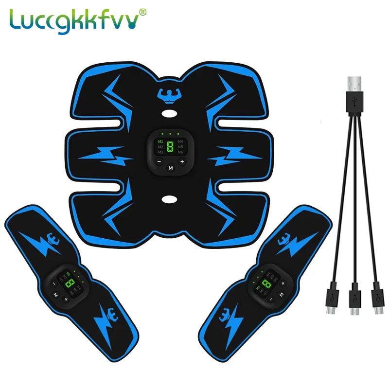 Smart EMS Wireless Muscle Stimulator Fitness Trainer Abdominal Training Electric Weight Loss Stickers Body Slimming Massager - Slobuy