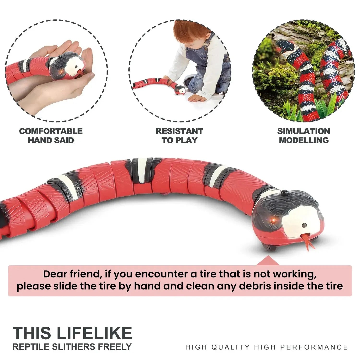 Smart Sensing Cat Toys Interactive Automatic Eletronic Snake Cat Teaser Indoor Play Kitten Toy USB Rechargeable for Cats Kitten - Slobuy