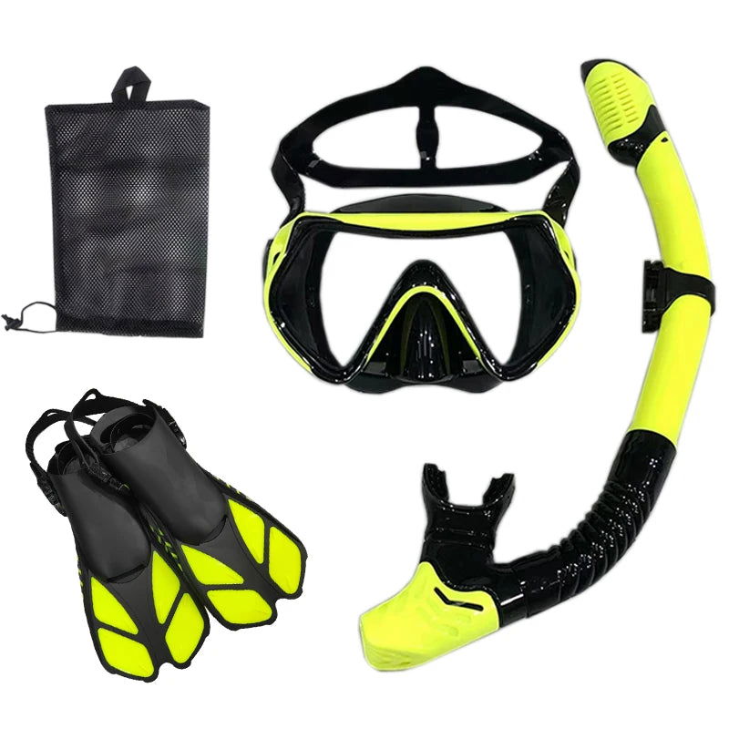 Snorkel Diving Mask  and  Goggles Diving Swimming Tube Set  Adult Unisex - Slobuy