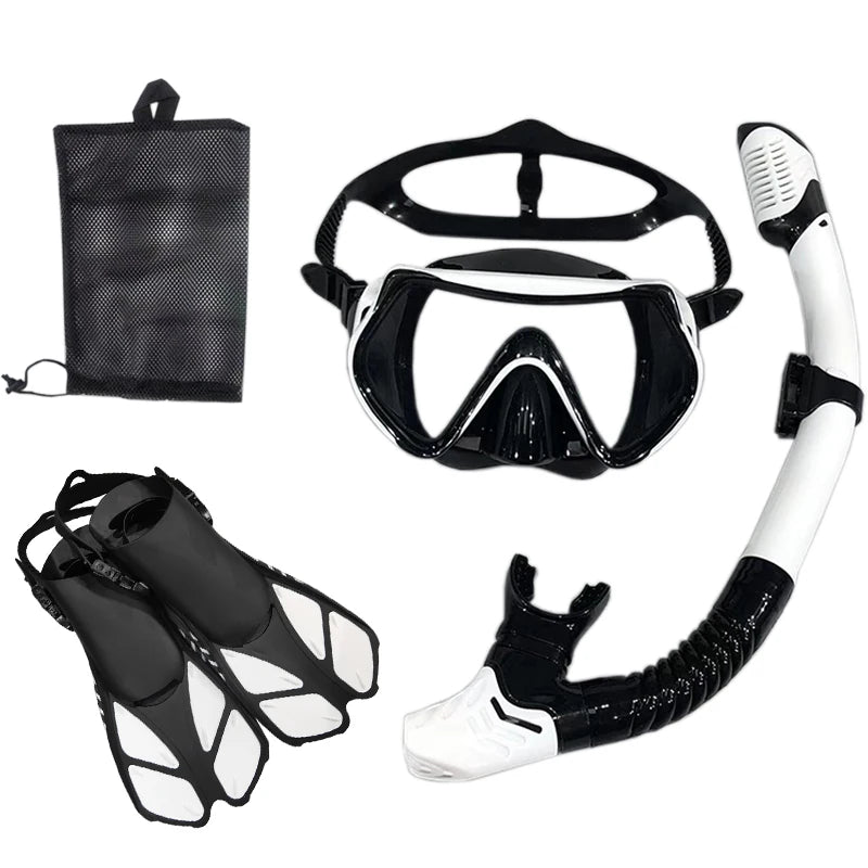 Snorkel Diving Mask  and  Goggles Diving Swimming Tube Set  Adult Unisex - Slobuy