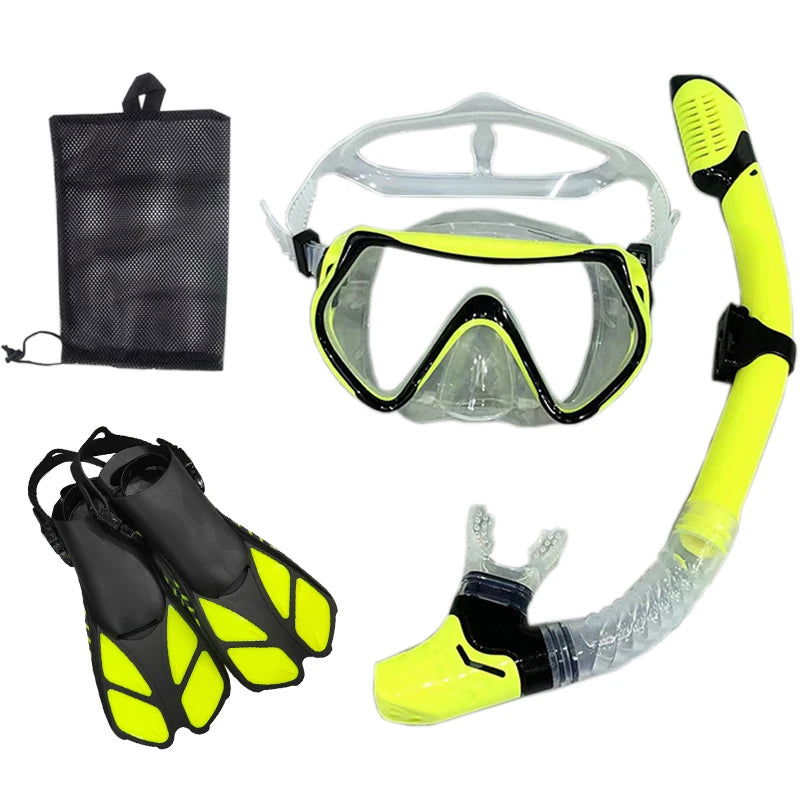 Snorkel Diving Mask  and  Goggles Diving Swimming Tube Set  Adult Unisex - Slobuy