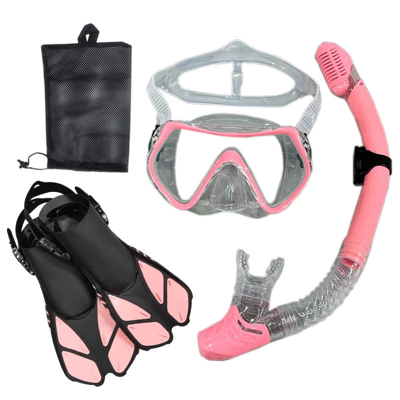 Snorkel Diving Mask  and  Goggles Diving Swimming Tube Set  Adult Unisex - Slobuy