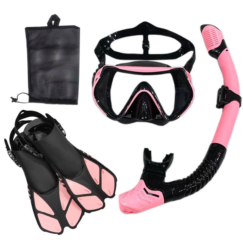 Snorkel Diving Mask  and  Goggles Diving Swimming Tube Set  Adult Unisex - Slobuy