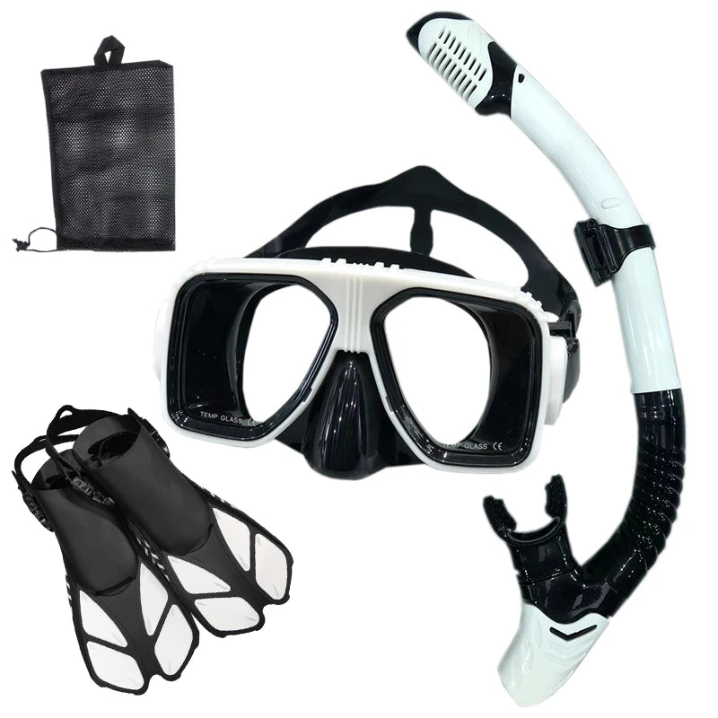 Snorkel Diving Mask  and  Goggles Diving Swimming Tube Set  Adult Unisex - Slobuy