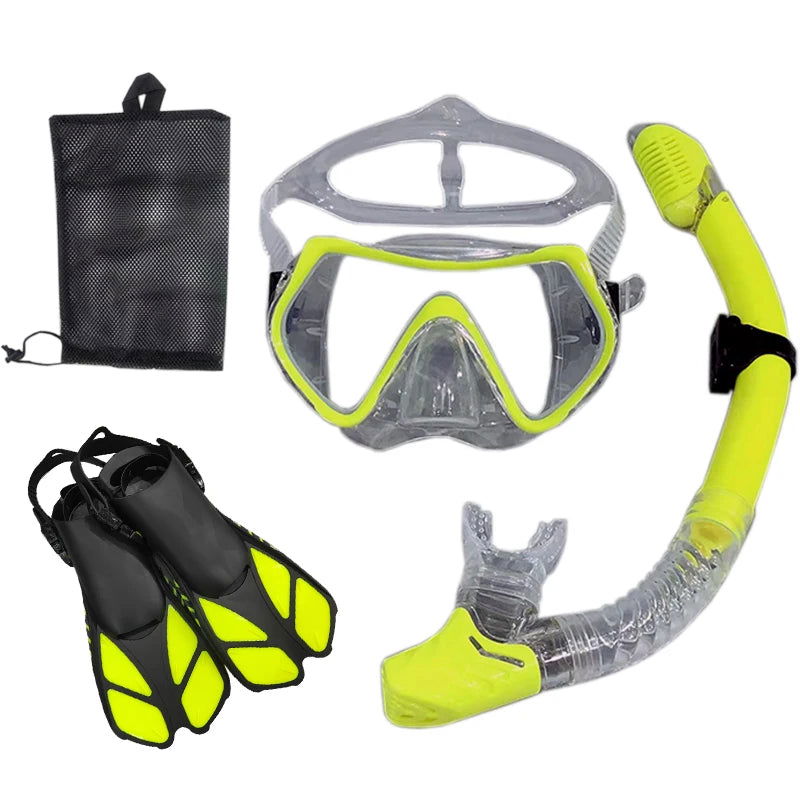 Snorkel Diving Mask  and  Goggles Diving Swimming Tube Set  Adult Unisex - Slobuy