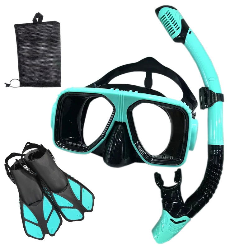 Snorkel Diving Mask  and  Goggles Diving Swimming Tube Set  Adult Unisex - Slobuy