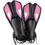 Snorkel Fins Swim Flippers Short Diving Frog Shoes Duck Webs Adjustable Silicone Travel Size Open Heel Adult Men Women Youth Kid - Slobuy