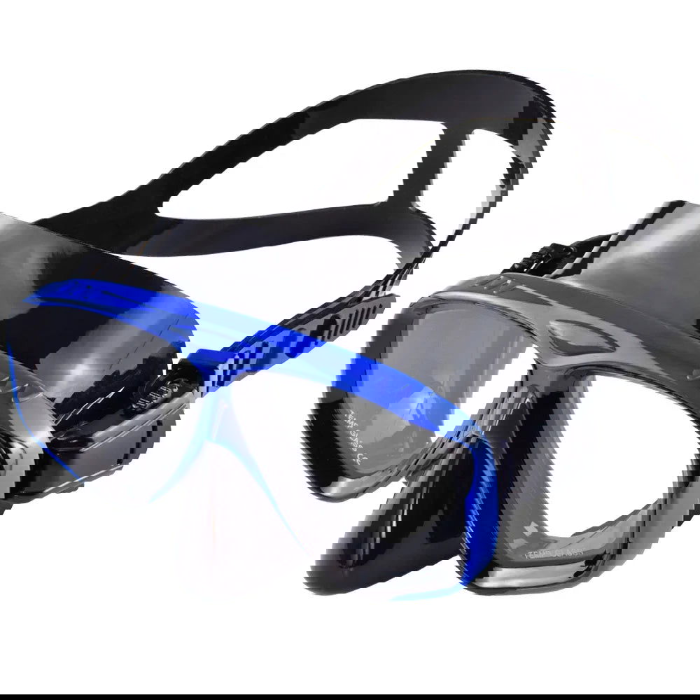 Snorkel Mask Swimming Goggles Scuba Diving Silicone Skirt Tempered Glass Len Wide View Training With Nose Cover Adjustable Strap - Slobuy